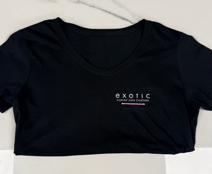 Exotic Luxury Line V-Neck Shirt - Black