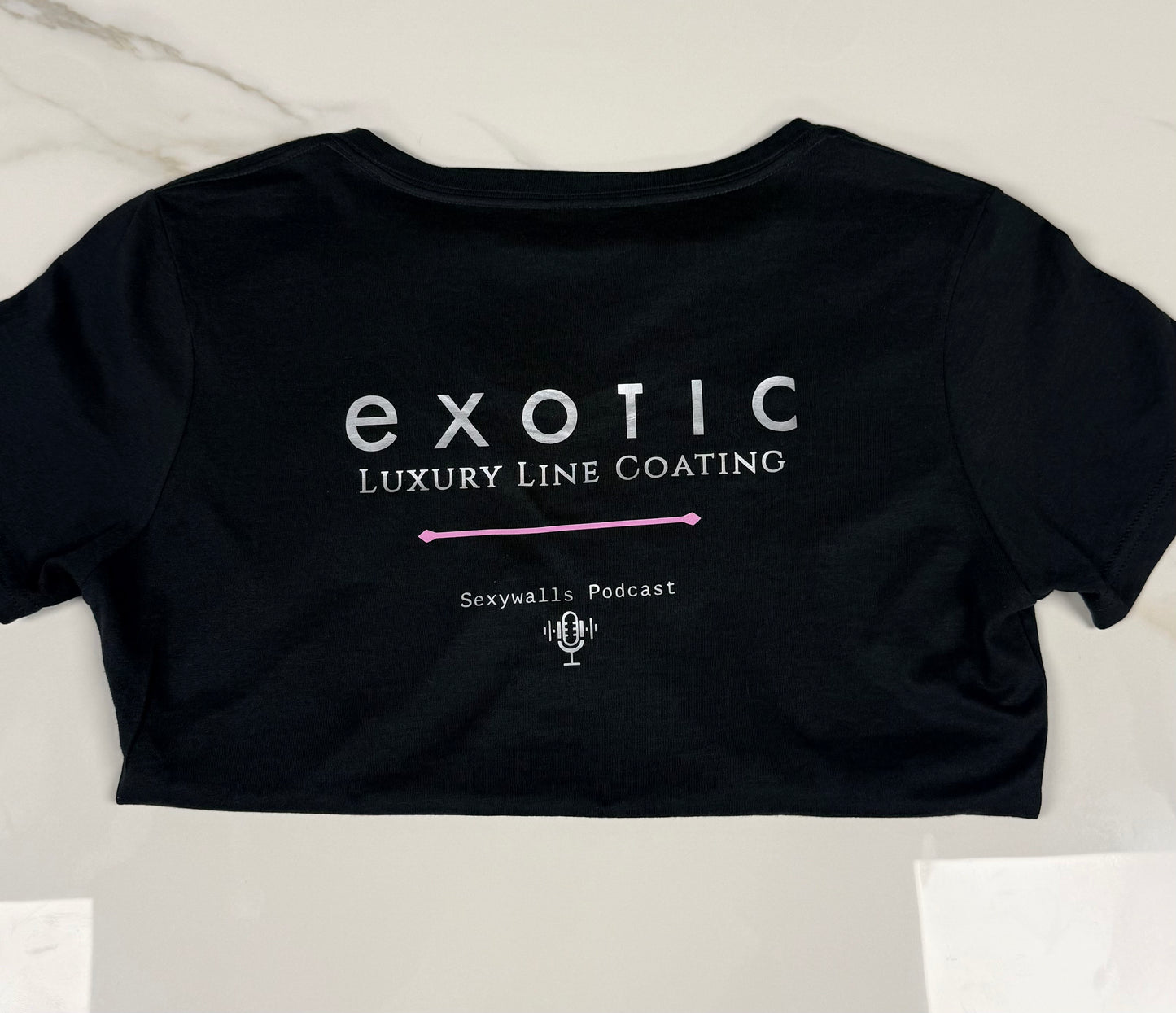 Exotic Luxury Line V-Neck Shirt - Black