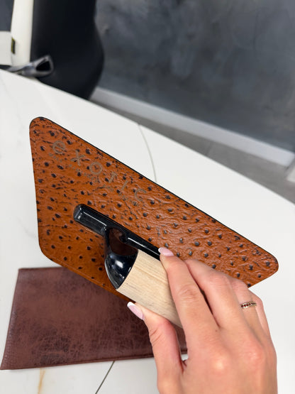 Brown Ostrich Trowel Sleeve