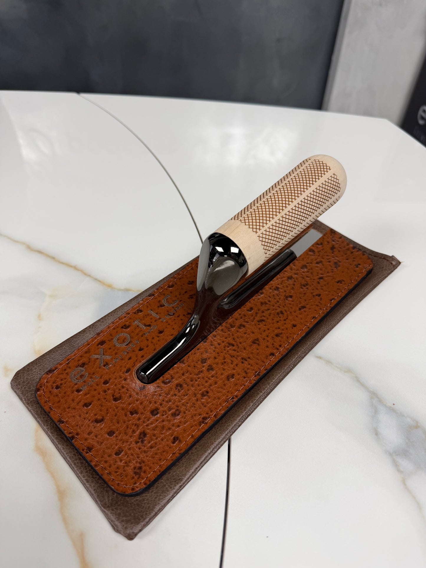 Brown Ostrich Trowel Sleeve